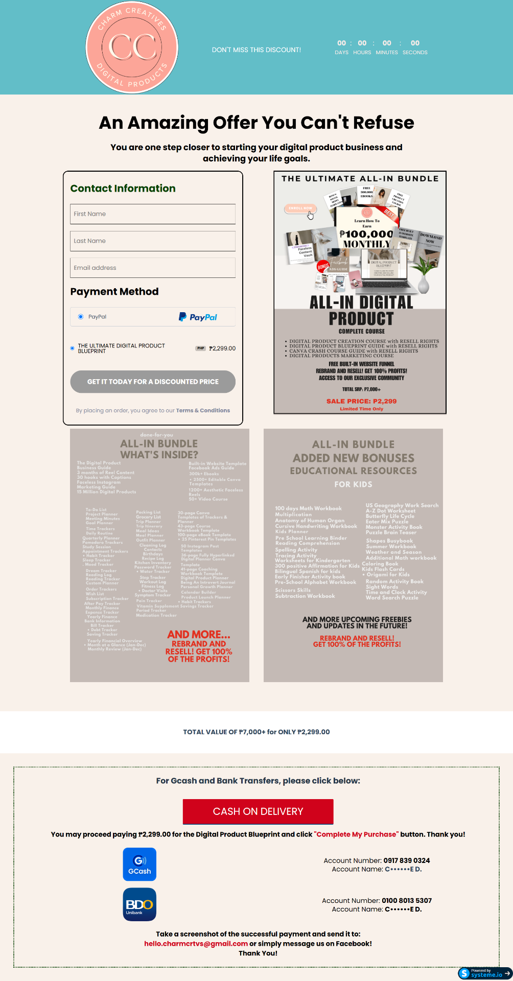 Charm Creatives — Offer Page